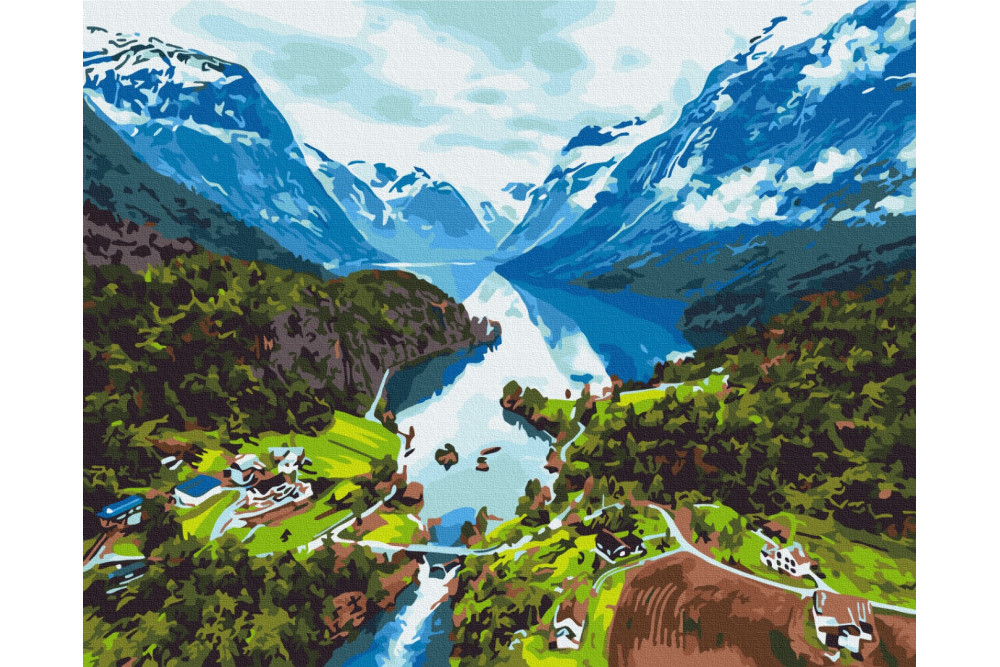 Mal efter tal - Alps - landskaber