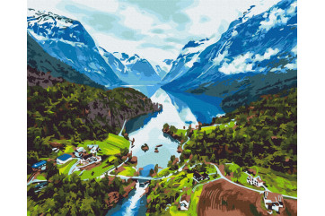 Mal efter tal - Alps - landskaber