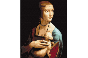 Mal efter tal - Lady with an ermine. Leonardo da Vinci - mennesker