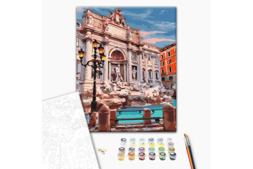 Mal efter tal - The Trevi Fountain Rome