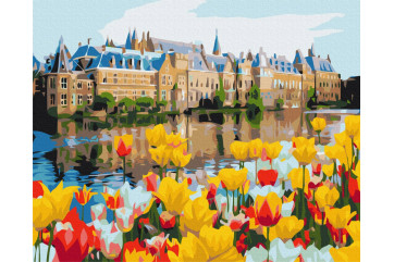 Mal efter tal - Palace in tulips - landskaber