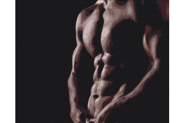 Mal efter tal - Naked man - mennesker