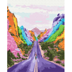 Mal efter tal - Rainbow path - landskaber