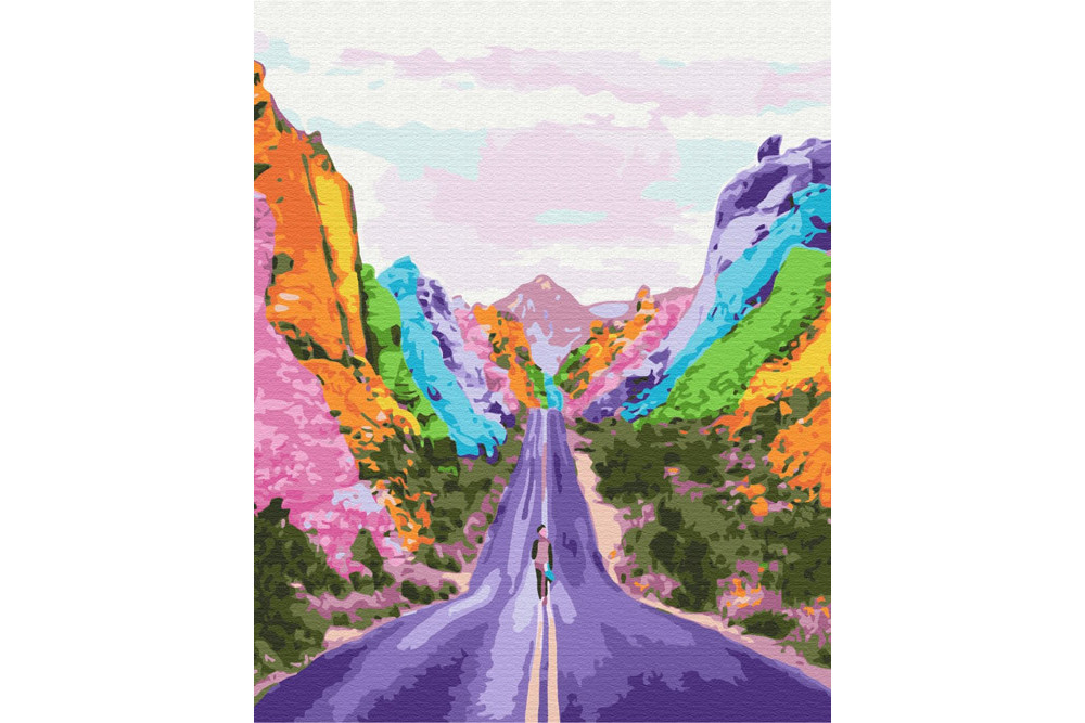 Mal efter tal - Rainbow path - landskaber