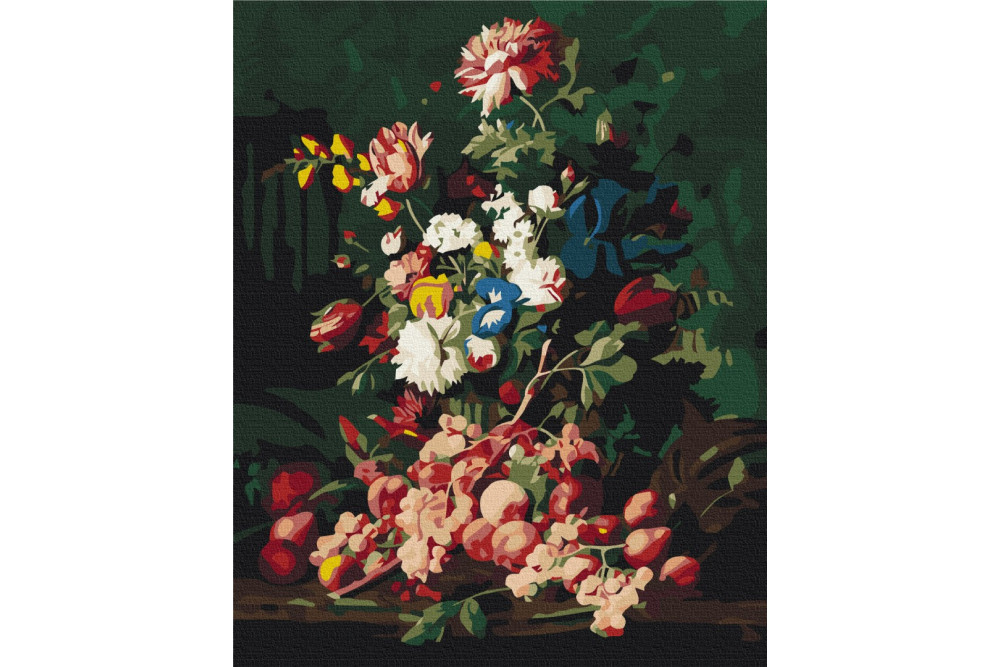 Mal efter tal - Summer still life - blomster
