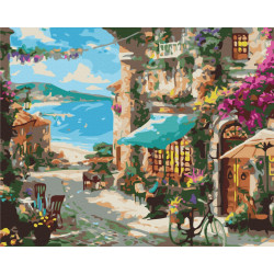 Mal efter tal - Town street under the sea - byer