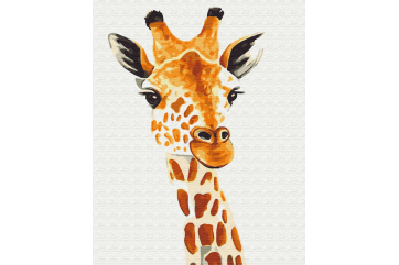 Mal efter tal - Giraffe - dyr
