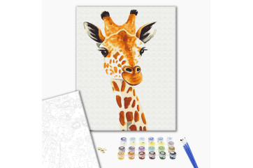 Mal efter tal - Giraffe