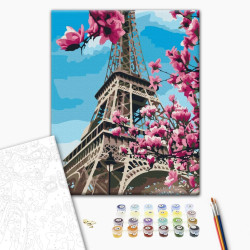 Mal efter tal - Magnolia Blossom in Paris