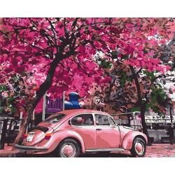 Mal efter tal - Blooming parking - blomster