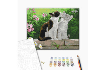 Mal efter tal - Couple of kittens