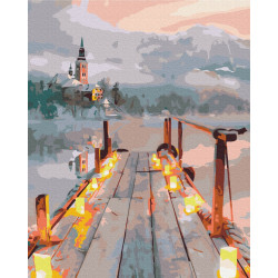 Mal efter tal - The romance of a winter evening - landskaber