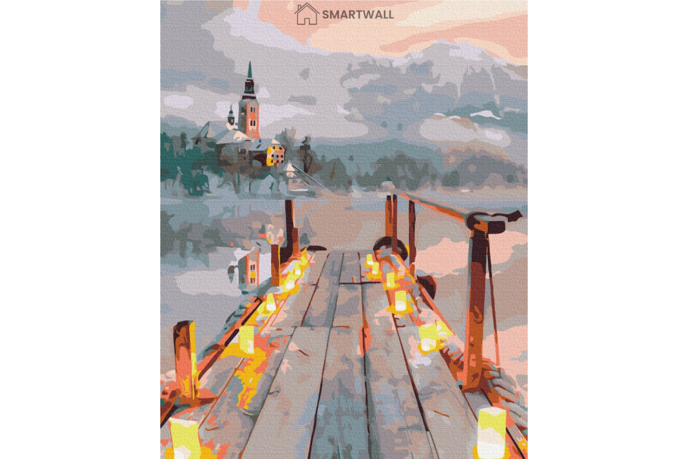 Mal efter tal - The romance of a winter evening - landskaber