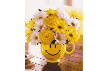 Mal efter tal - A bouquet of happiness - blomster