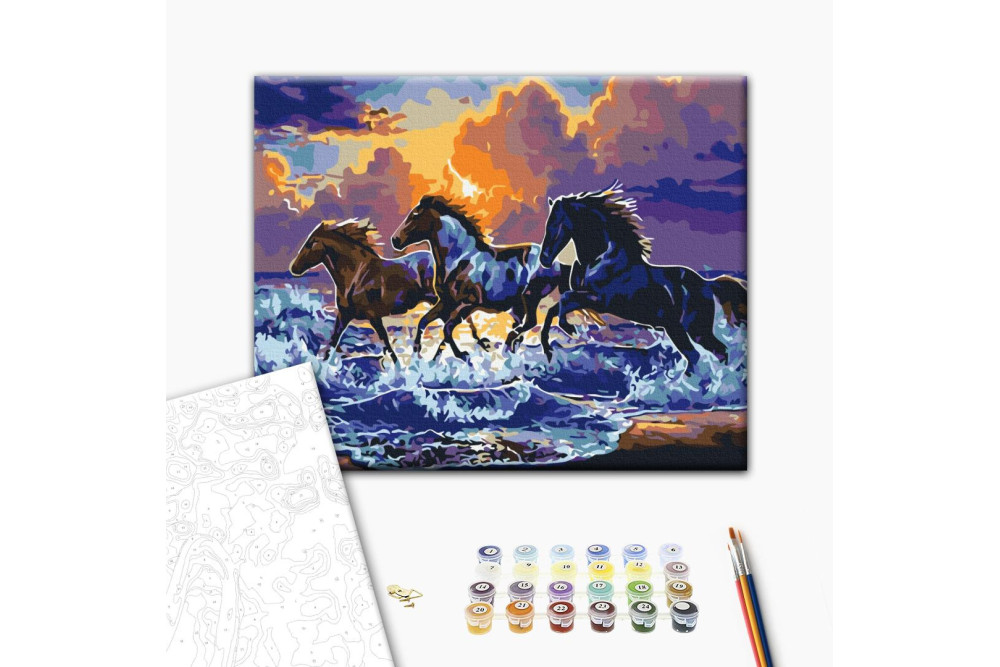 Mal efter tal - Herd of black horses