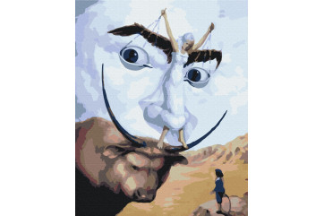 Mal efter tal - Abstraction Dali - mennesker