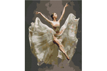 Mal efter tal - Ballerina in flight - mennesker