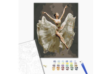 Mal efter tal - Ballerina in flight