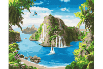 Mal efter tal - Tropical harbor - landskaber