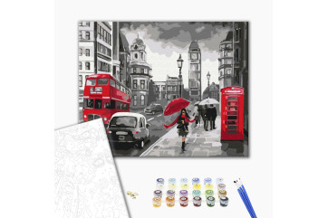Mal efter tal - Rainy London