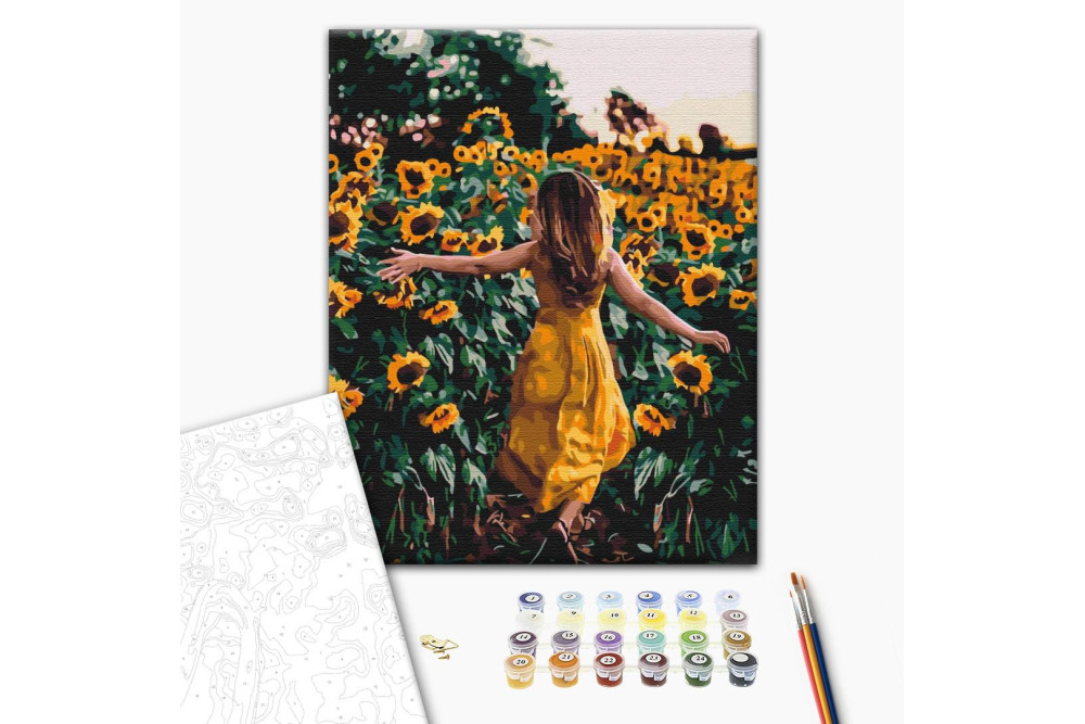 Mal efter tal - A walk in the sunflowers