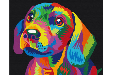 Mal efter tal - Rainbow dog - dyr