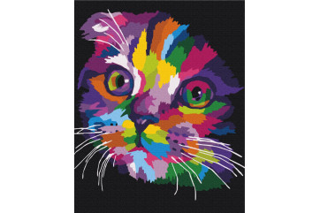 Mal efter tal - Rainbow kitten - dyr
