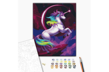 Mal efter tal - Fabulous rainbow unicorn