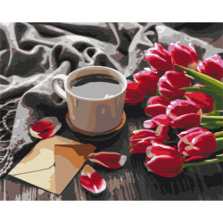 Mal efter tal - Tulips for coffee - mad og drikke
