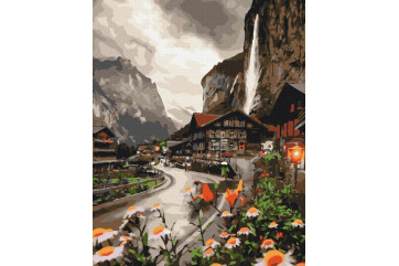 Mal efter tal - A town in Switzerland - landskaber