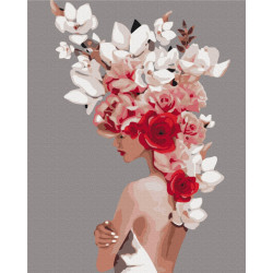 Mal efter tal - Flower tiara - mennesker