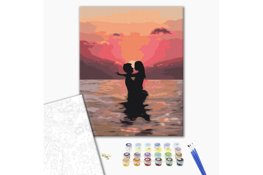 Mal efter tal - In love at sunset