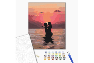 Mal efter tal - In love at sunset