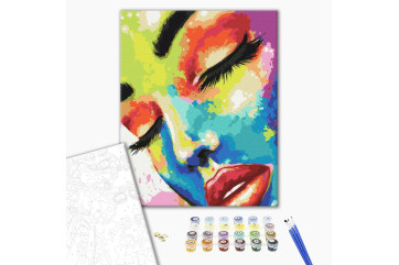 Mal efter tal - Woman in colors