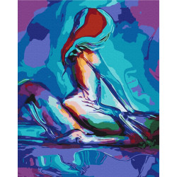 Mal efter tal - The colors of passion - abstraktion