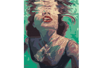 Mal efter tal - Girl underwater - mennesker
