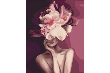 Mal efter tal - Purple flower - mennesker