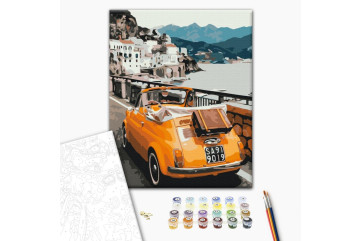 Mal efter tal - Retro car