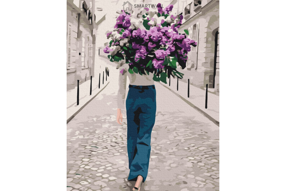 Mal efter tal - Lilac walk - mennesker