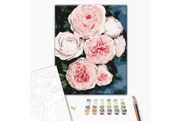 Mal efter tal - Buds of lush roses