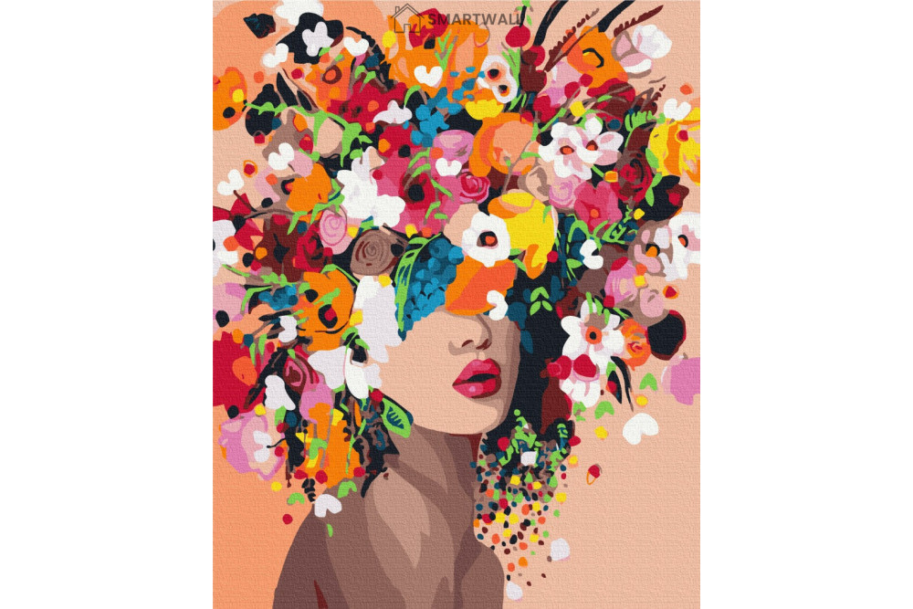 Mal efter tal - Flower nymph - blomster