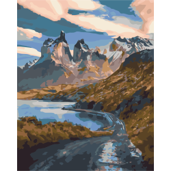 Mal efter tal - Mountain serpentine - landskaber