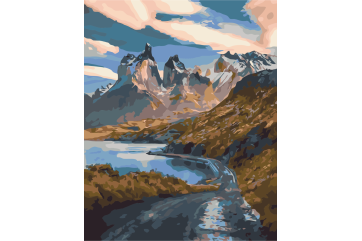 Mal efter tal - Mountain serpentine - landskaber