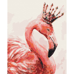 Mal efter tal - Royal flamingo - dyr