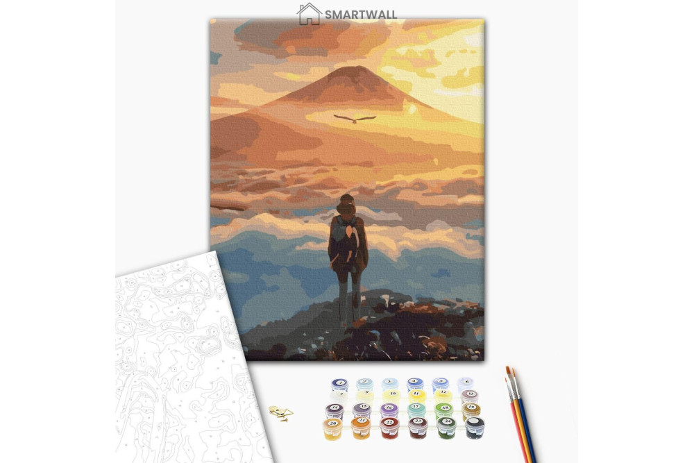 Mal efter tal - Paradise landscape