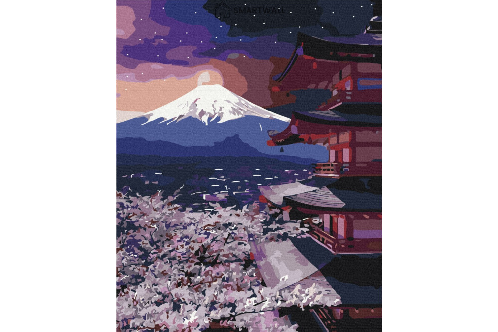Mal efter tal - Mount Fuji - landskaber