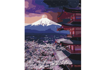 Mal efter tal - Mount Fuji - landskaber