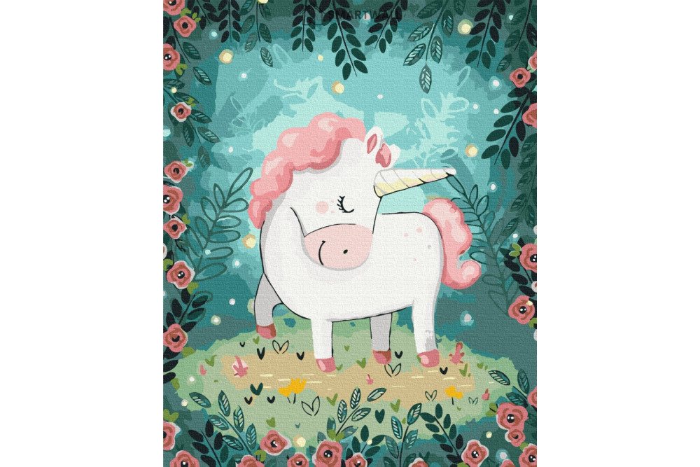 Mal efter tal - unicorn - dyr