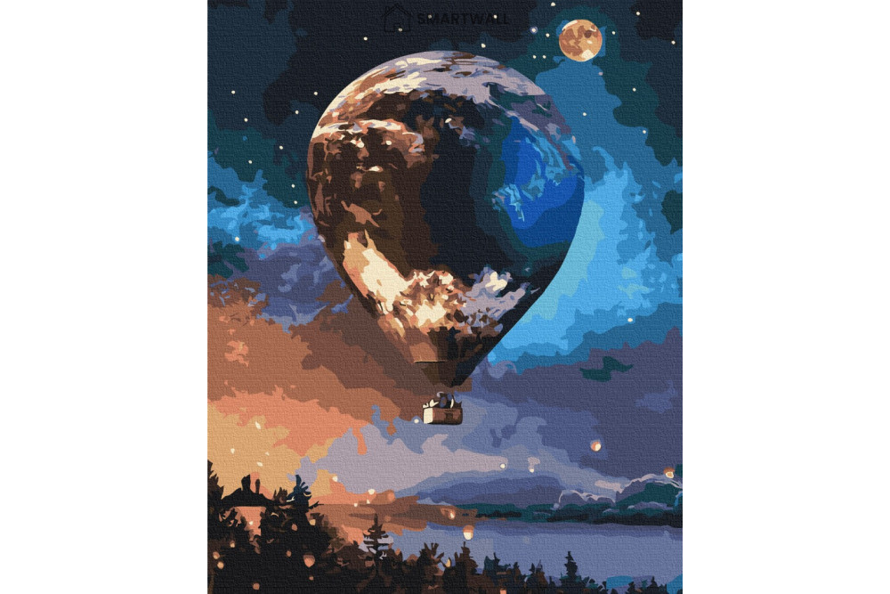 Mal efter tal - Star ball - landskaber