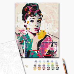 Mal efter tal - Audrey Hepburn